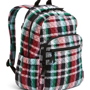 Vera Bradley "Ribbons Plaid" Bundle; Campus Backpack; Scarf; NWT; Winter